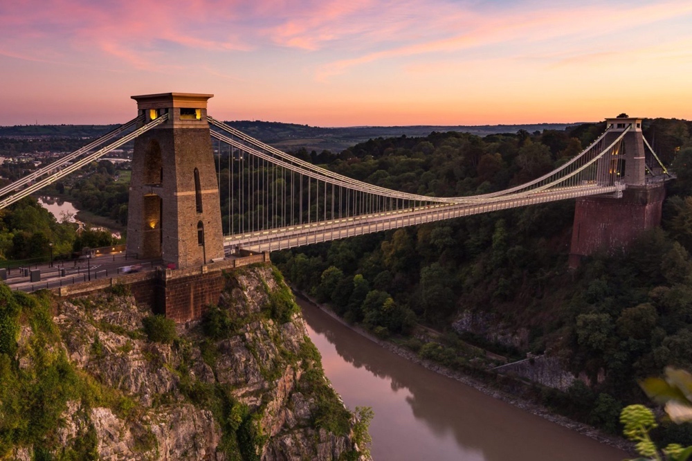 Bristol’s Clifton Suspension Bridge over the Avon Gorge