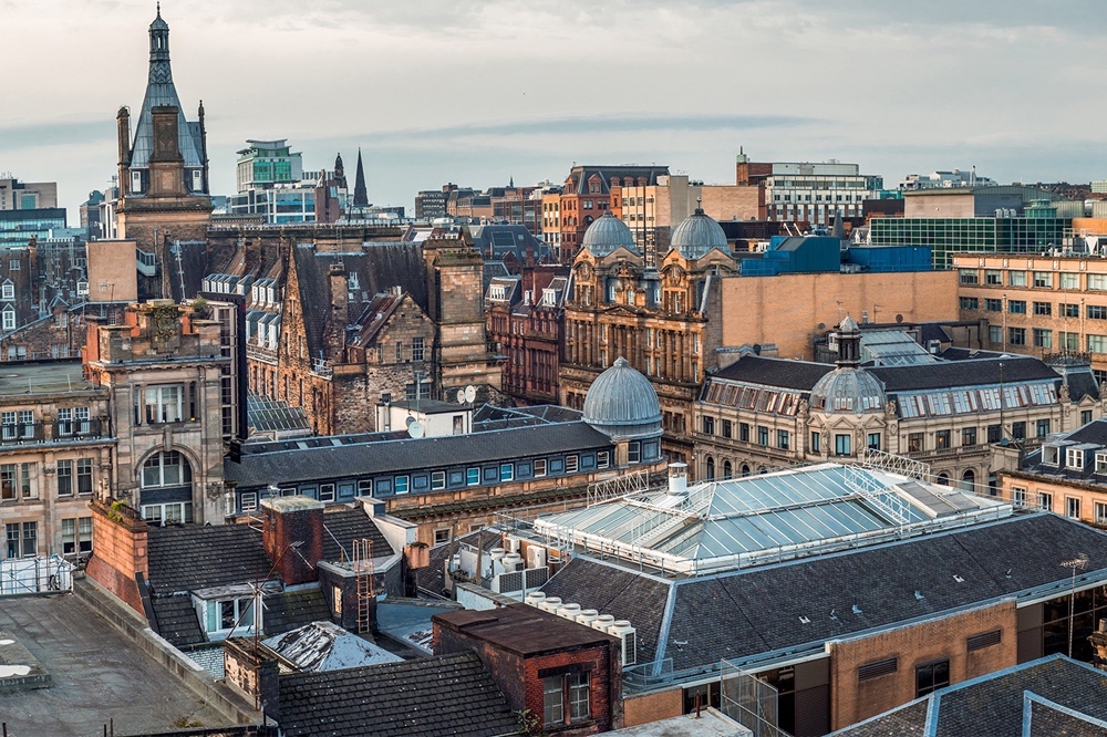 Glasgow's iconic skyline during daytime